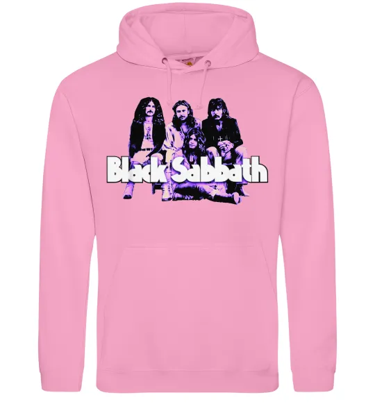 Мужская толстовка (худи) Black Sabbath band Розовый фото