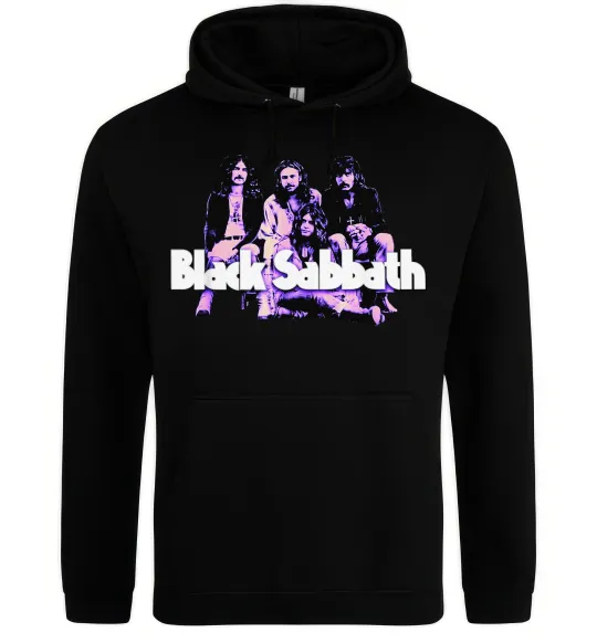 Мужская толстовка (худи) Black Sabbath band Черный фото