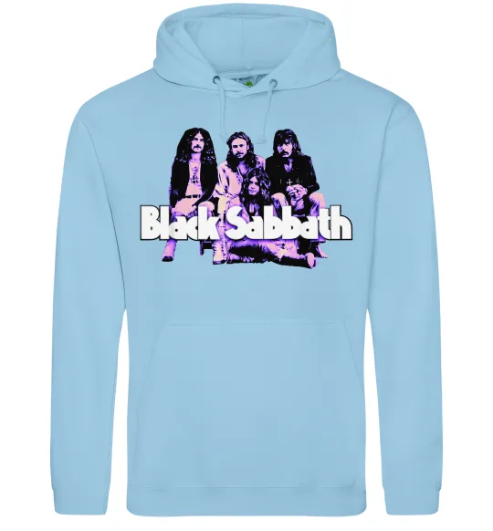 Жіноча толстовка (худі) Black Sabbath band Блакитний фото