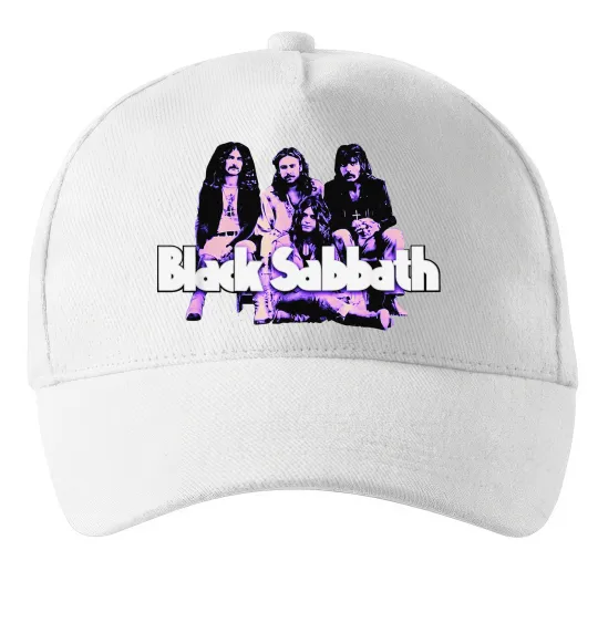 Кепка Black Sabbath band Білий фото