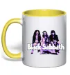 Чашка с цветной ручкой Black Sabbath band Солнечно желтый фото