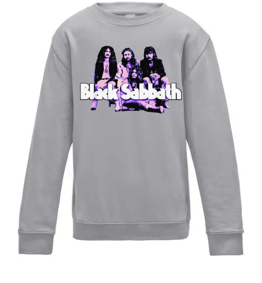 Дитячий світшот Black Sabbath band Сірий меланж фото