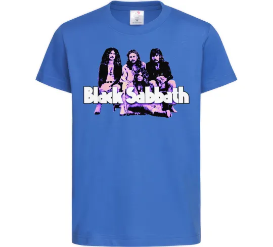 Детская футболка Black Sabbath band Ярко-синий фото
