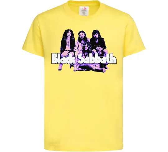 Детская футболка Black Sabbath band Лимонный фото