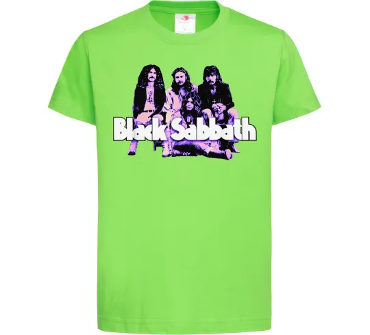 Детская футболка Black Sabbath band Лаймовый фото