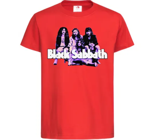Детская футболка Black Sabbath band Красный фото