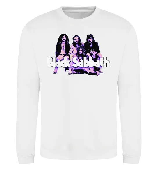 Світшот Black Sabbath band Білий фото
