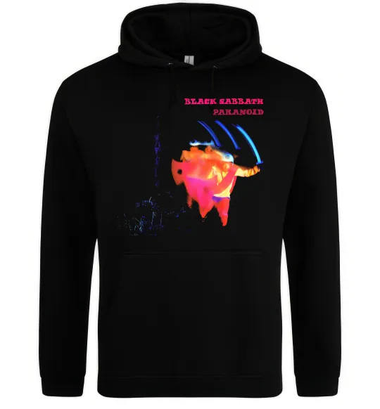 Чоловіча толстовка (худі) Black Sabbath Paranoid Чорний фото