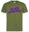 Чоловіча футболка Black Sabbath logo Оливковий фото