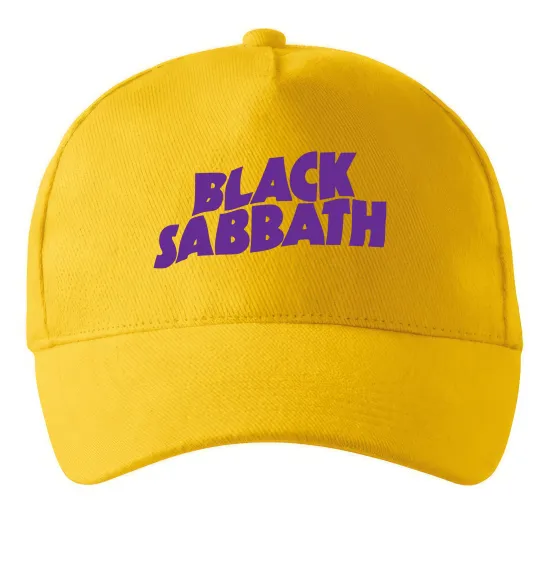 Кепка Black Sabbath logo Сонячно жовтий фото