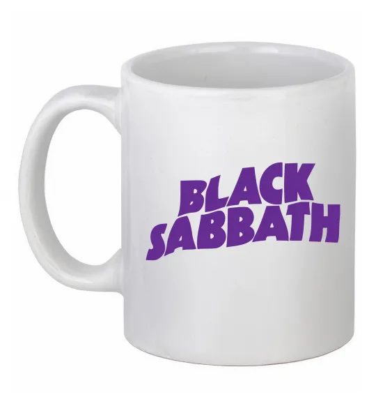Чашка керамічна Black Sabbath logo Білий фото