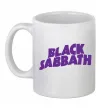 Чашка керамічна Black Sabbath logo Білий фото
