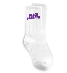 Шкарпетки Black Sabbath logo Білий фото