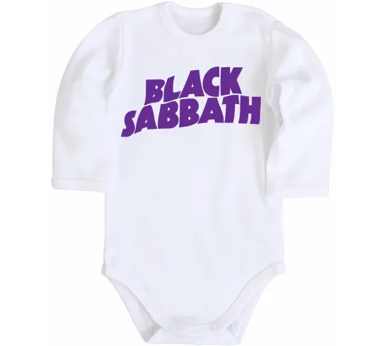 Детский боди Black Sabbath logo Белый фото