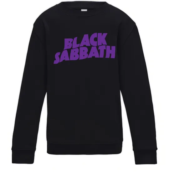 Дитячий світшот Black Sabbath logo Чорний фото