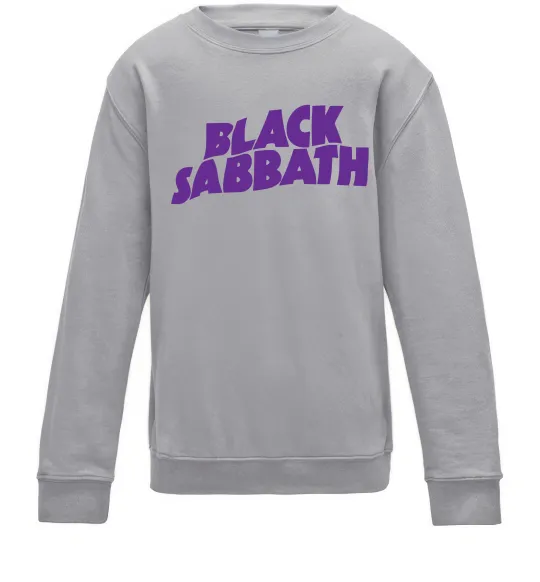 Дитячий світшот Black Sabbath logo Сірий меланж фото