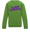 Дитячий світшот Black Sabbath logo Лаймовий фото