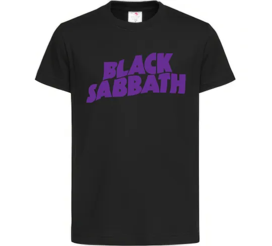 Дитяча футболка Black Sabbath logo Чорний фото