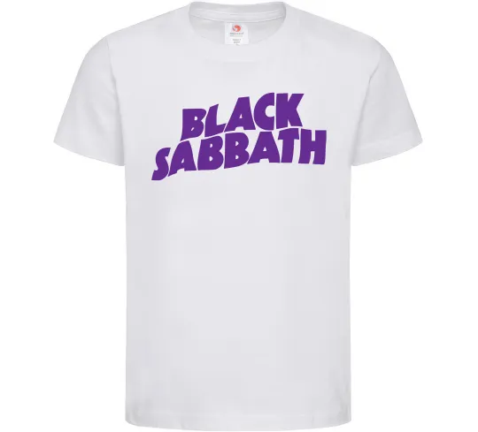 Дитяча футболка Black Sabbath logo Білий фото
