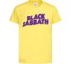 Дитяча футболка Black Sabbath logo Лимонний фото