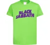 Дитяча футболка Black Sabbath logo Лаймовий фото