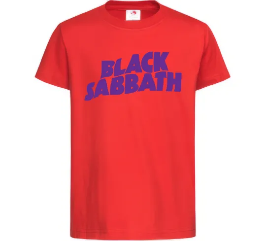 Дитяча футболка Black Sabbath logo Червоний фото