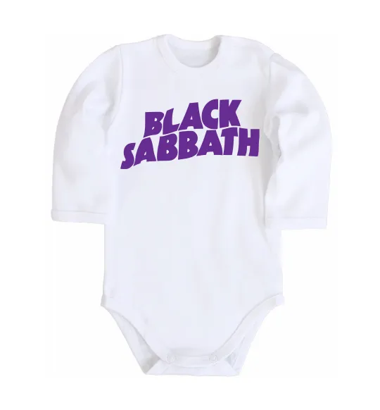 Детский боди Black Sabbath logo Белый фото