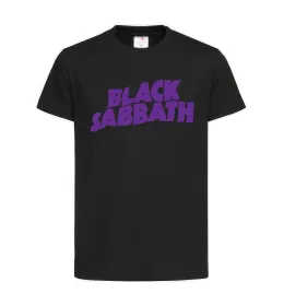Дитяча футболка Black Sabbath logo Чорний фото