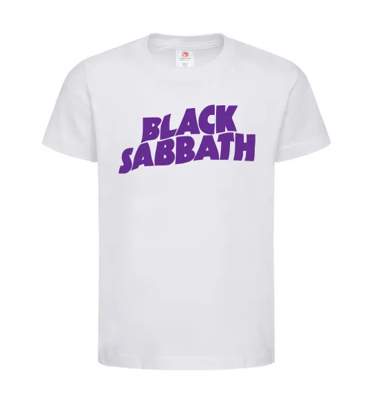 Детская футболка Black Sabbath logo Белый фото