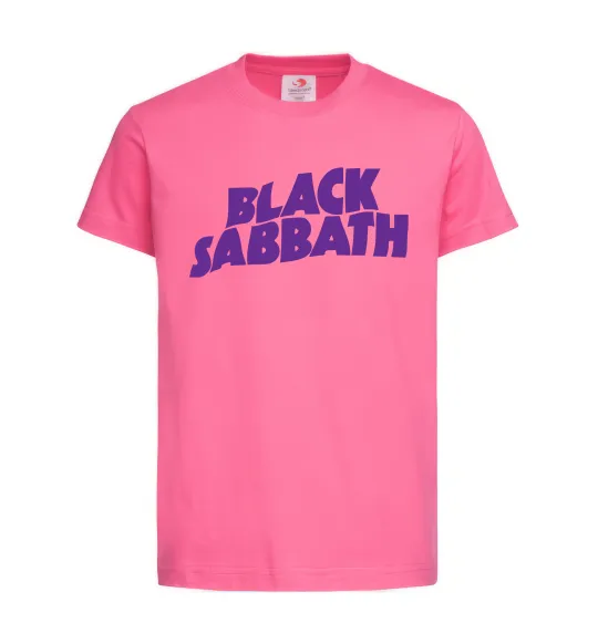 Детская футболка Black Sabbath logo Ярко-розовый фото