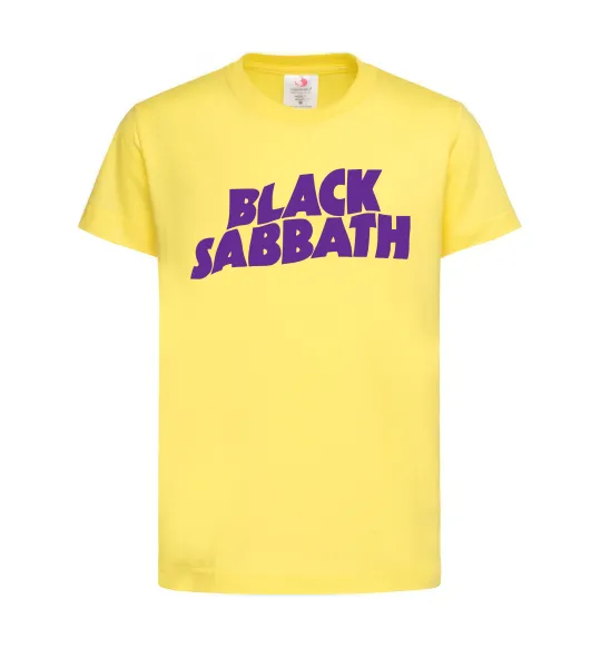 Детская футболка Black Sabbath logo Лимонный фото