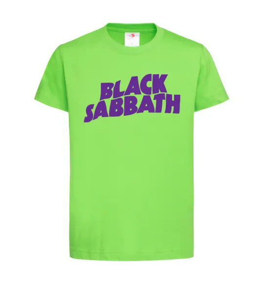 Детская футболка Black Sabbath logo Лаймовый фото