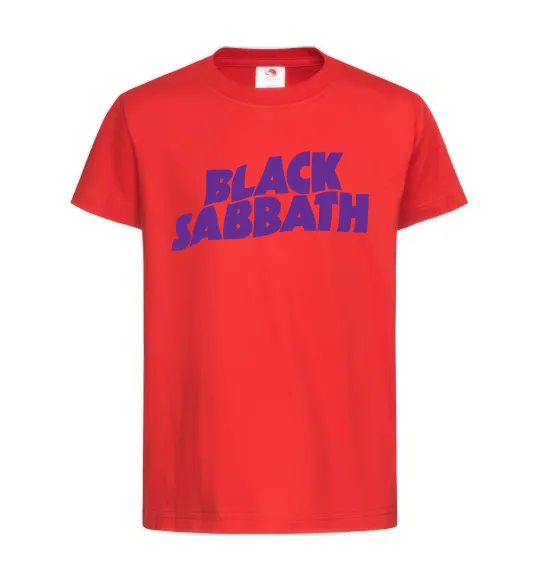 Детская футболка Black Sabbath logo Красный фото