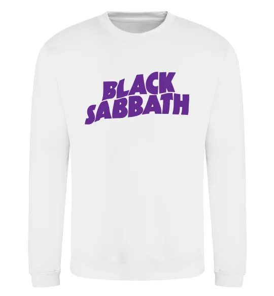 Свитшот Black Sabbath logo Белый фото