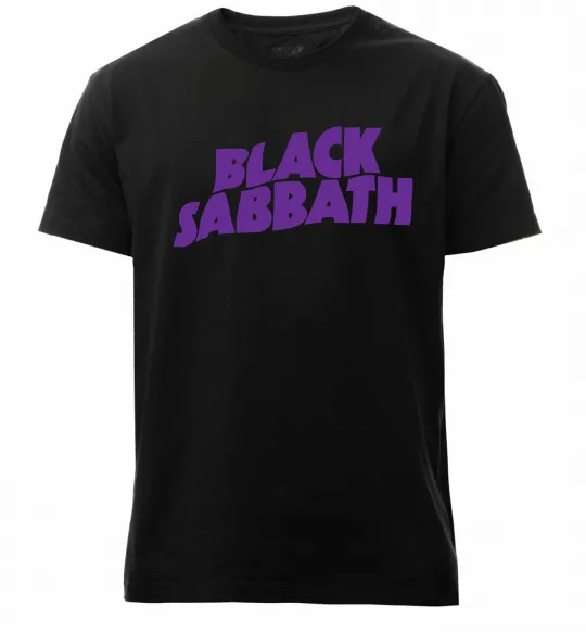 Чоловіча преміум футболка Black Sabbath logo Чорний фото