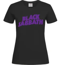 Женская футболка Black Sabbath logo Черный фото