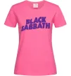 Женская футболка Black Sabbath logo Ярко-розовый фото
