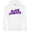 Чоловіча толстовка (худі) Black Sabbath logo Білий фото