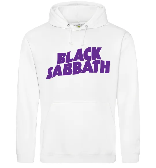 Женская толстовка (худи) Black Sabbath logo Белый фото