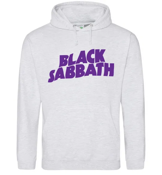 Женская толстовка (худи) Black Sabbath logo Серый меланж фото