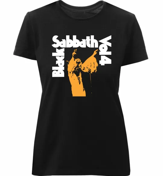 Жіноча преміум футболка Black Sabbath vol.4 Чорний фото