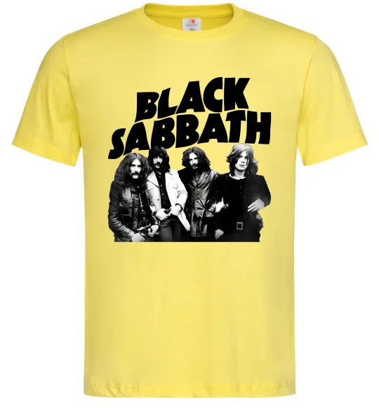 Мужская футболка Black Sabbath фото Лимонный фото