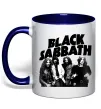 Чашка с цветной ручкой Black Sabbath фото Глубокий темно-синий фото