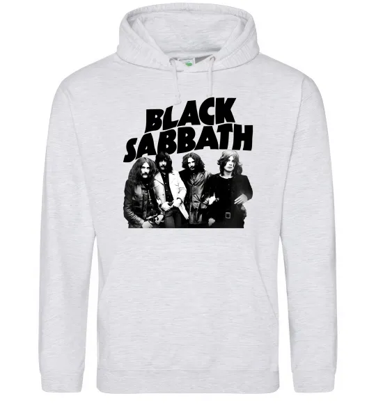 Жіноча толстовка (худі) Black Sabbath фото Сірий меланж фото
