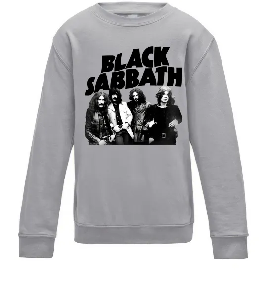Детский Свитшот Black Sabbath фото Серый меланж фото