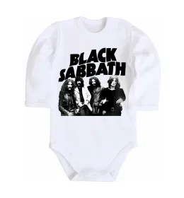 Детский боди Black Sabbath фото Белый фото