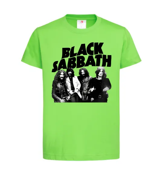 Дитяча футболка Black Sabbath фото Лаймовий фото