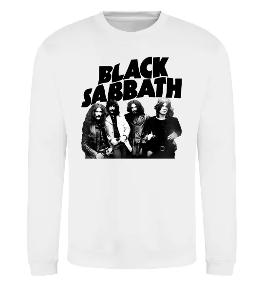 Світшот Black Sabbath фото Білий фото