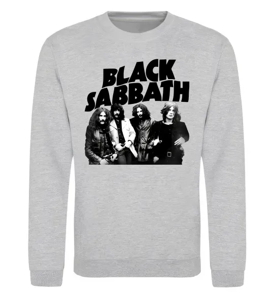 Світшот Black Sabbath фото Сірий меланж фото