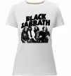 Жіноча преміум футболка Black Sabbath фото Білий фото